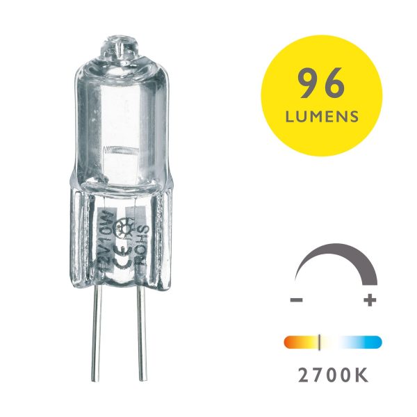 DAR 10W 12V G4 Halogen Lamp (Sold as 10Pk)