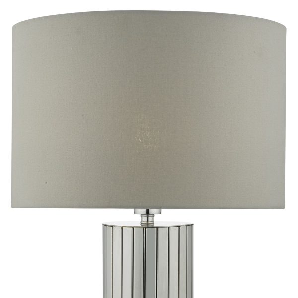 Cassandra Table Lamp Polished Chrome complete with Shade