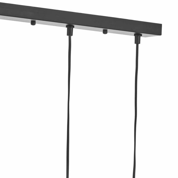 Dax 3lt Bar Pendant Black & Polished Chrome