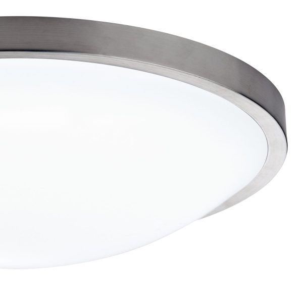 Dover Round Acrylic Flush IP44 Satin Chrome