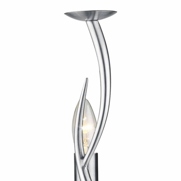 Elka 3 Light Pendant Satin Chrome