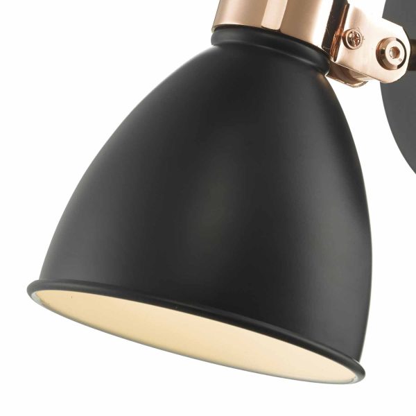 Frederick Wall Light Black & Copper