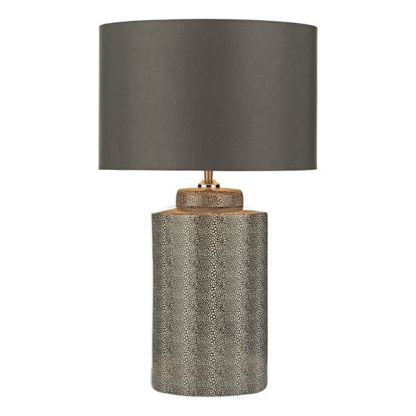 Igor Table Lamp Grey Shagreen With Shade