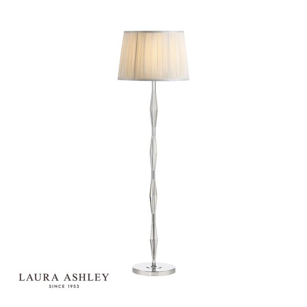 Laura Ashley Blake Floor Lamp Polished Chrome Crystal Base Only