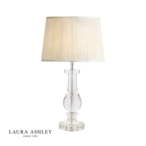 Laura Ashley Mya Table Lamp Glass Polished Chrome Base Only