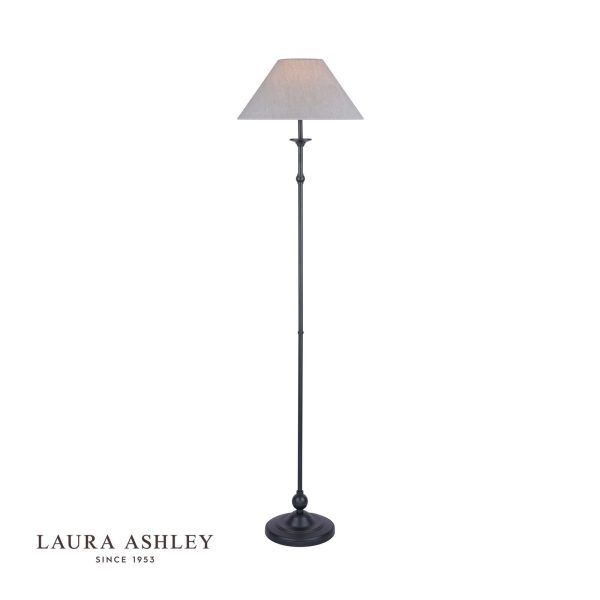 Ludchurch Floor Lamp Industrial Black With Shade