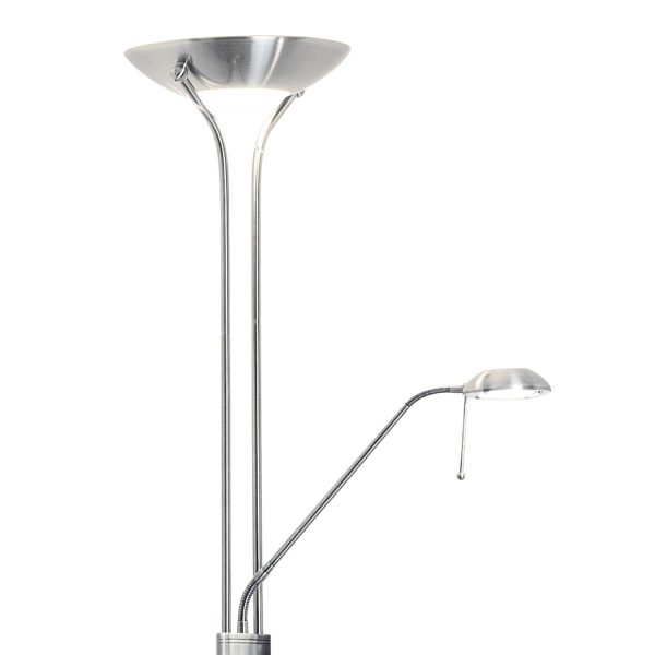 Montana Floor Lamp Satin Chrome