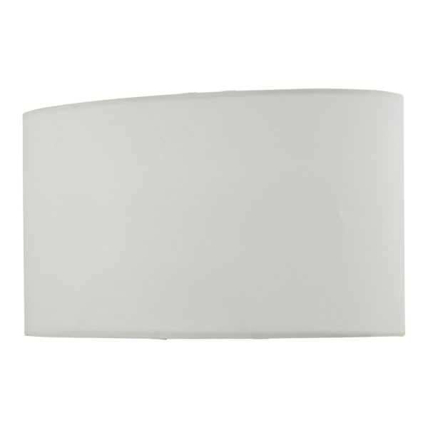 Ivory Faux Silk Oval Shade For UTA4250