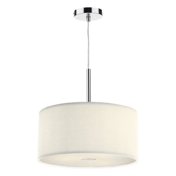 Zaragoza 3 Light Pendant Cream 400MM